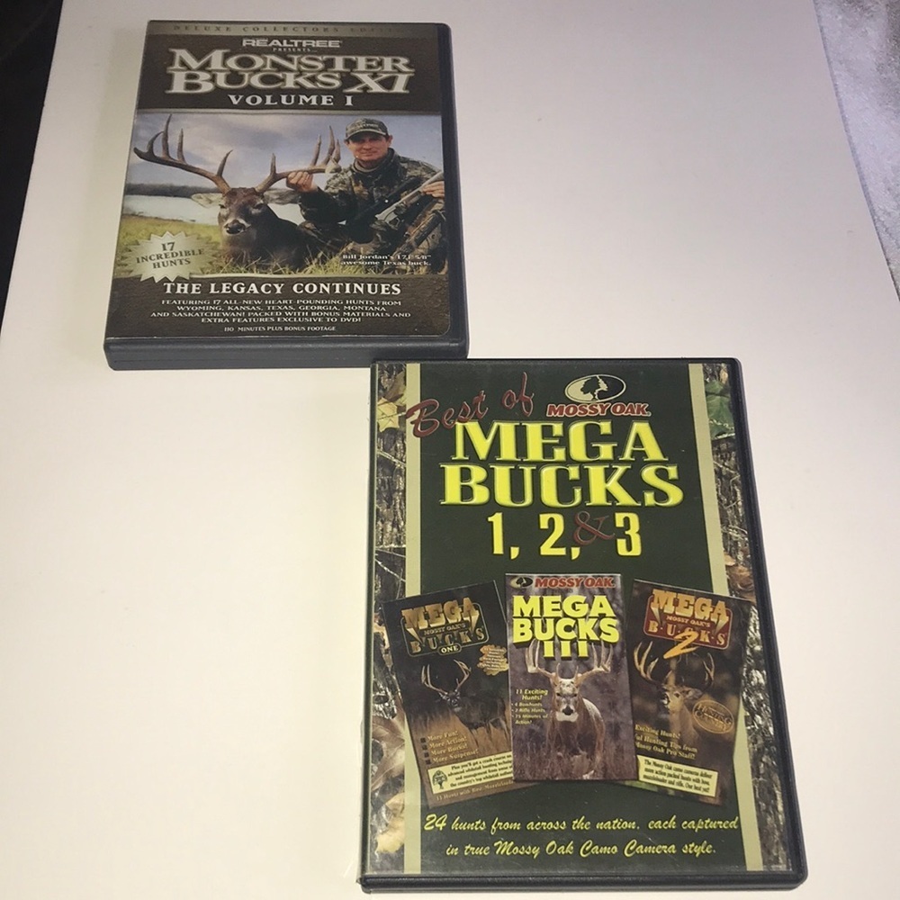 Set/2 Monster Bucks Hunting DVDs